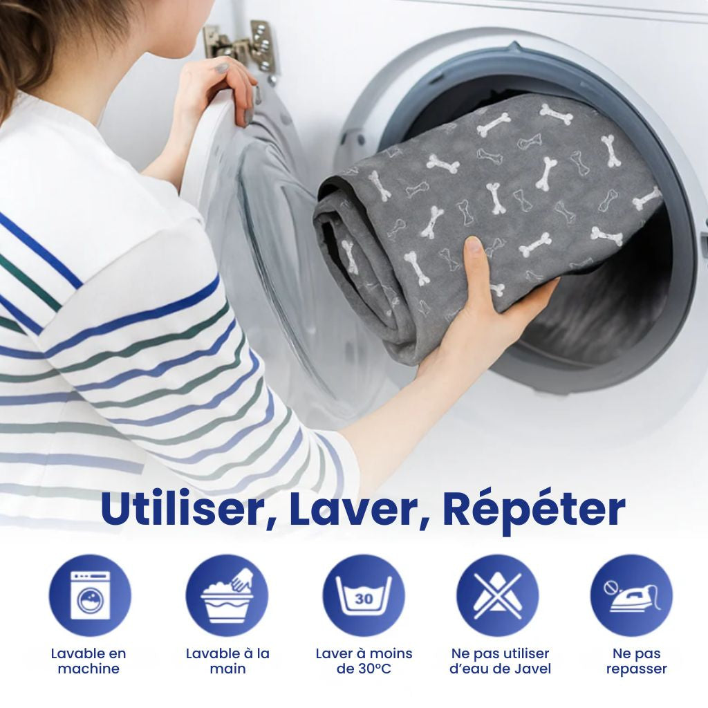 SmartPet - Tapis hygiénique absorbant et lavable pour chiens et chiots